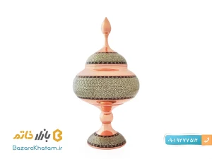 شکلات خوری مس و خاتم کاری بزرگ