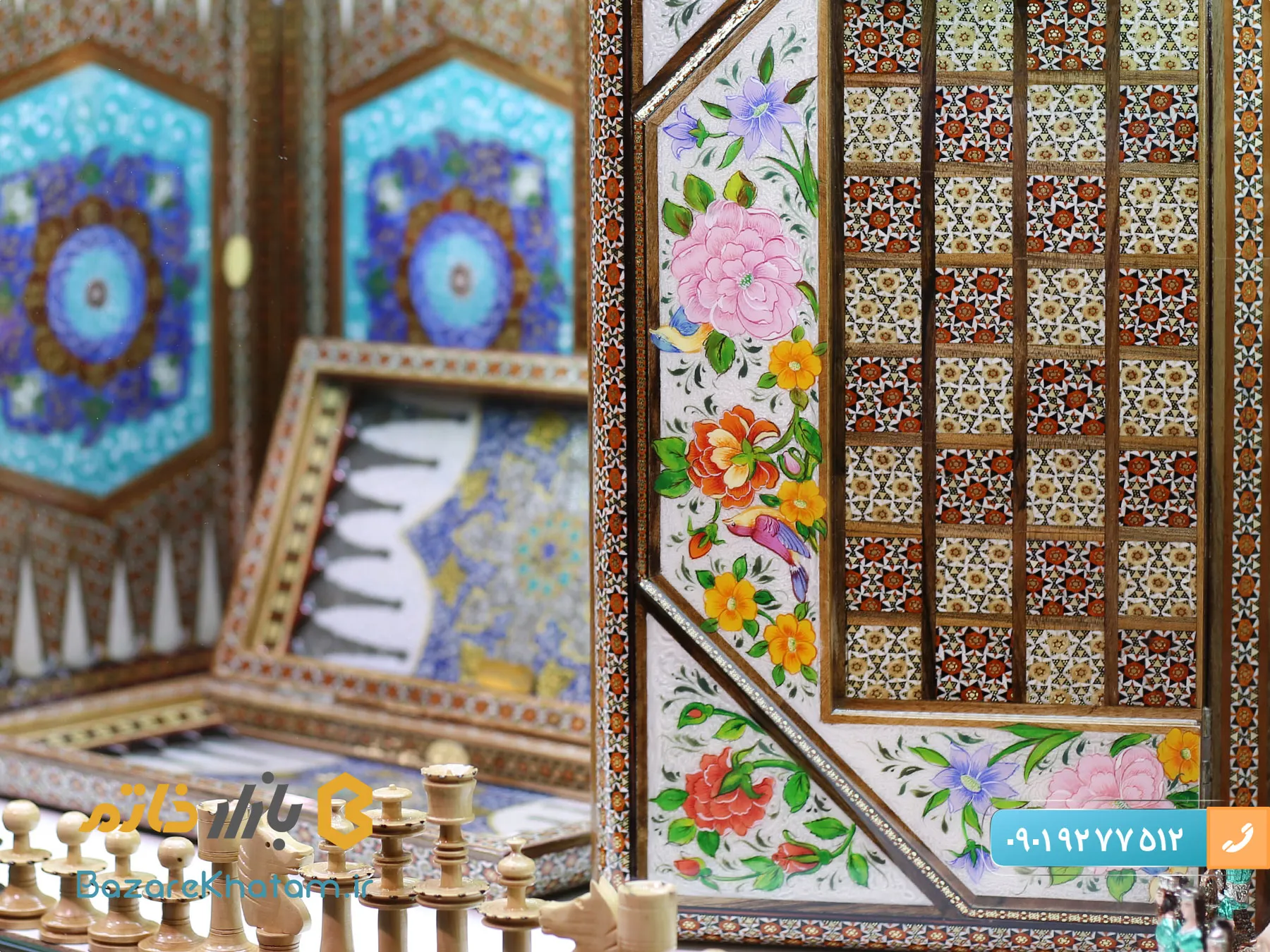 کارگاه خاتم سازی در اصفهان و بهترین ظروف خاتم کاری شده