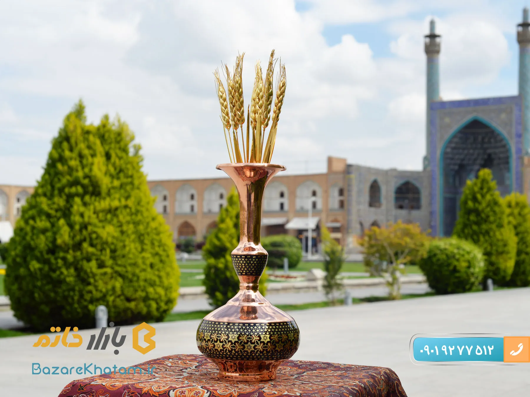 کارگاه خاتم سازی در اصفهان و بهترین ظروف خاتم کاری شده