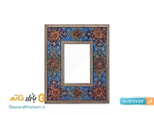 آینه مستطیل خاتم کاری اصفهان مدل تذهیب سایز کوچک