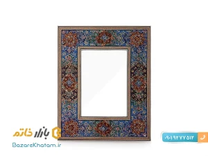 آینه خاتم کاری طرح نقاشی تذهیب سایز متوسط