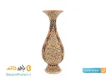 گلدان تمام خاتم کاری اصفهان سایز ۲۰ سانتی