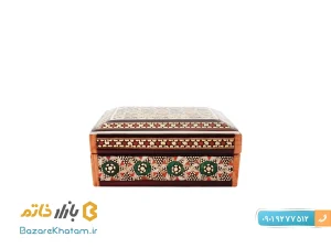 جعبه خاتم کاری اصفهان سایز کوچک جا سکه ایی