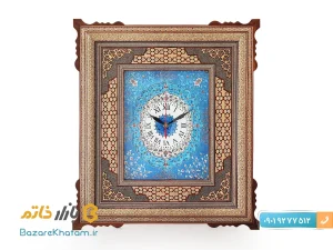 ساعت مستطیل خاتم کاری اصفهان