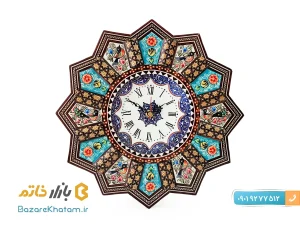 ساعت میناکاری و خاتم کاری شده اصفهان