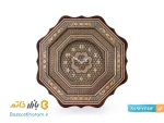 ساعت ۸ گوش خاتم کاری دور دالبر طرح آذرخش