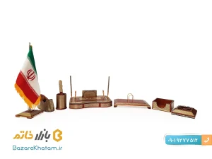 ست نفیس رومیزی اداری خاتم کاری شده