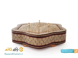 شکلات خوری خاتم کاری سه درب