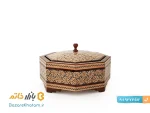 شکلات خوری خاتم کاری هشت گوش سایز کوچک
