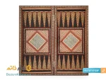 تخته نرد خاتم کاری شده ستونی