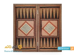 تخته نرد خاتم کاری شده ستونی
