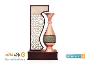 تندیس گلدان خاتم کاری سایز بزرگ