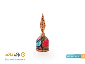 سرمه دان استخوان شتر طرح گل و مرغ